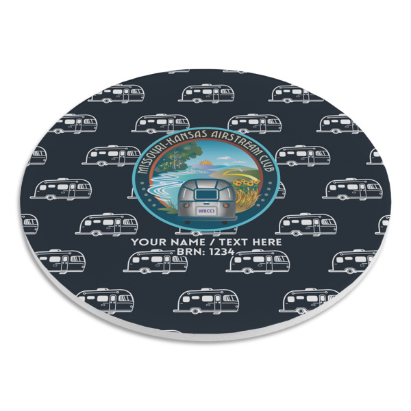 Custom Design - Round Stone Trivet - Angle View