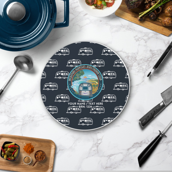 Custom Design - Round Stone Trivet - In Context View