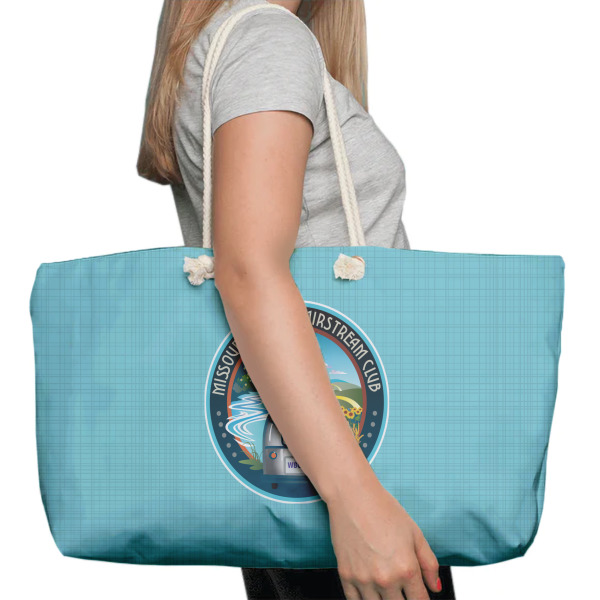 Custom Design - Large Rope Tote Bag - In Context View