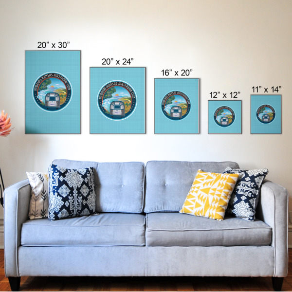 Custom Design - Wood Prints - Size Comparison
