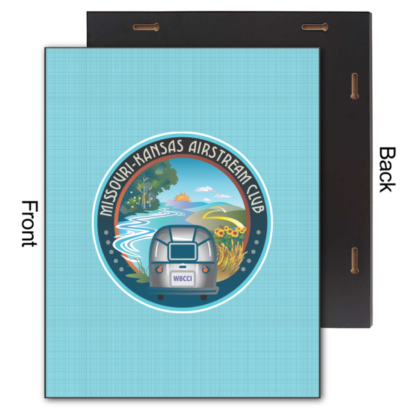 Custom Design - 11x14 Wood Print - Front & Back View