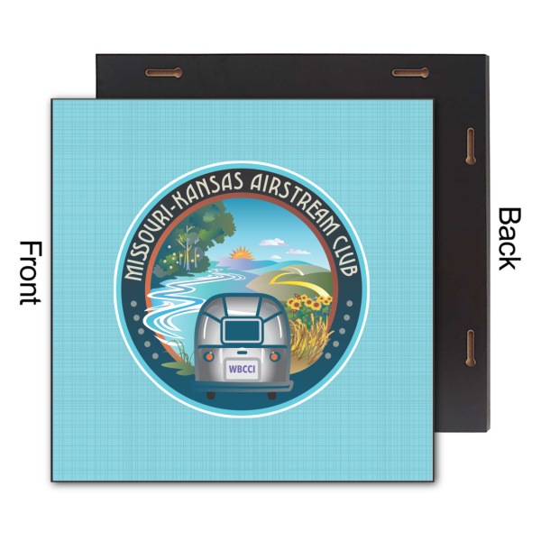 Custom Design - 12x12 Wood Print - Front & Back View