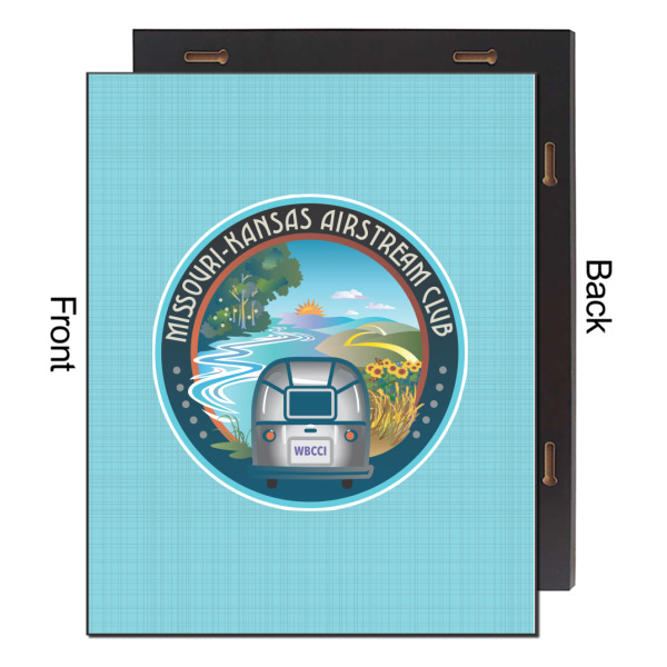 Custom Design - 16x20 Wood Print - Front & Back View