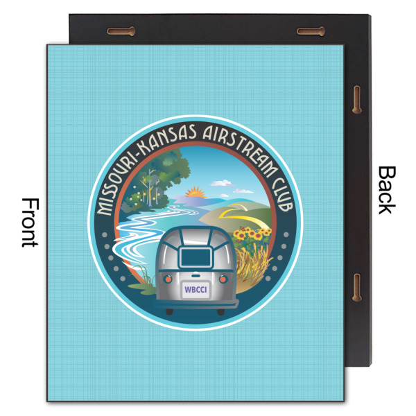 Custom Design - 20x24 Wood Print - Front & Back View