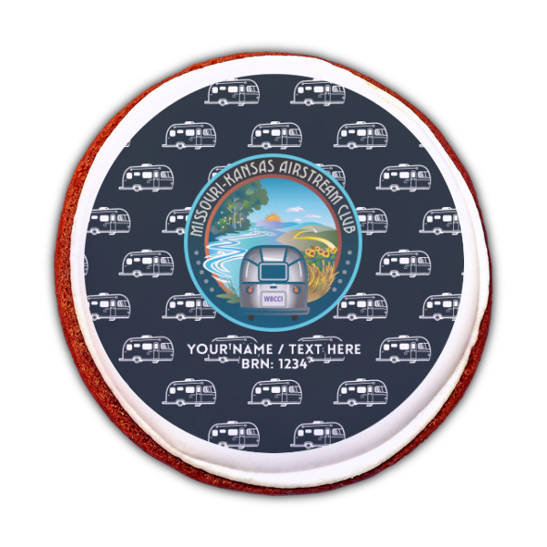 Custom Design - Printed Icing Circle - Medium - On Cookie
