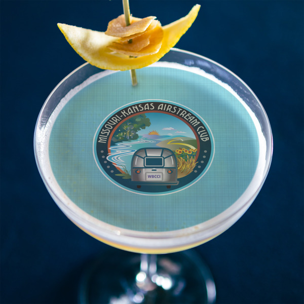 Custom Design - Printed Drink Topper - XLarge - In Context