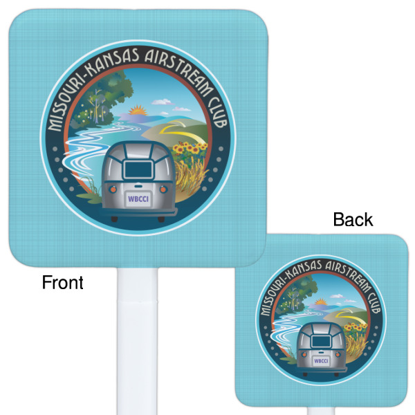 Custom Design - White Plastic Stir Stick - Double Sided - Front & Back