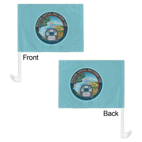 Custom Design - Car Flag - 11" x 8" - Front & Back View