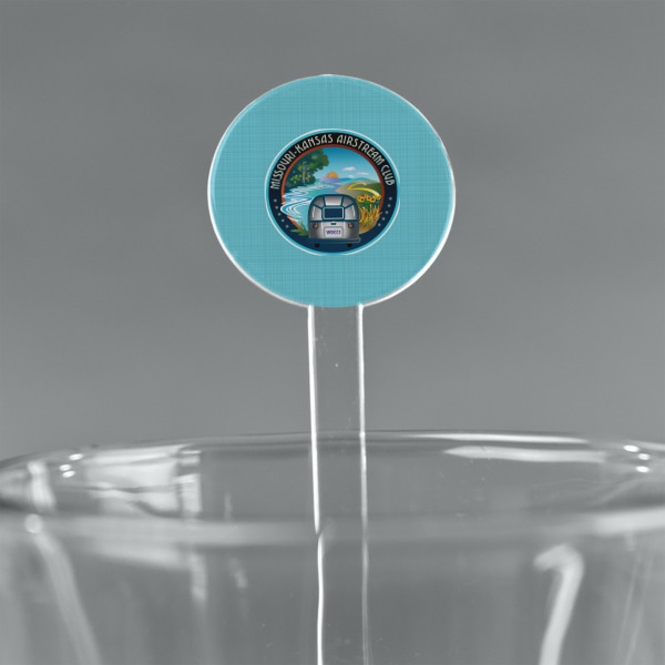 Custom Design Your Own 5.5" Round Plastic Stir Sticks - Clear