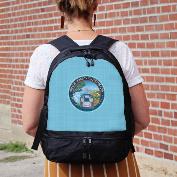 Custom Design - Large Backpack - Black - On Back