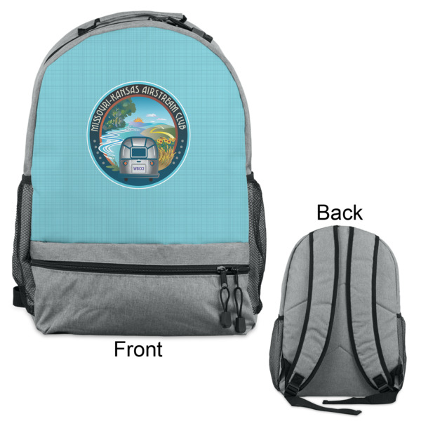 Custom Design - Large Backpack - Gray - Front & Back View