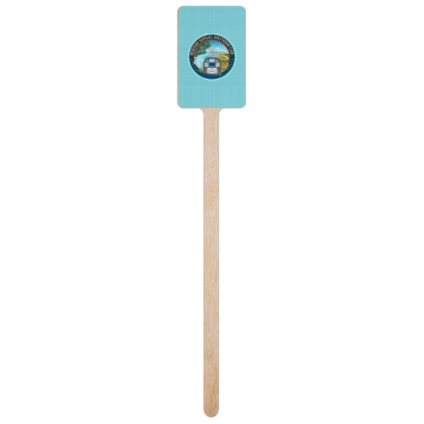 Custom Design - Wooden 6.25" Stir Stick - Rectangular - Single Stick