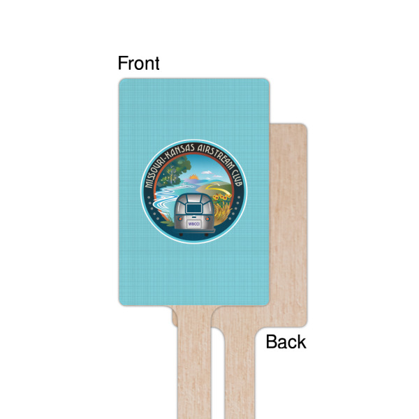 Custom Design - Wooden 6.25" Stir Stick - Rectangular - Single - Front & Back