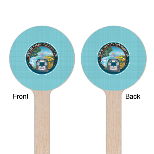 Custom Design - Wooden 7.5" Stir Stick - Round - Double Sided - Front & Back