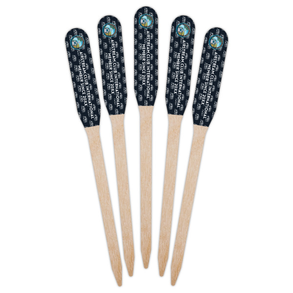 Custom Design - Wooden Food Pick - Paddle - Fan View