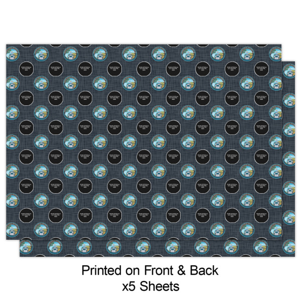 Custom Design - Wrapping Paper Sheet - Double Sided - Front