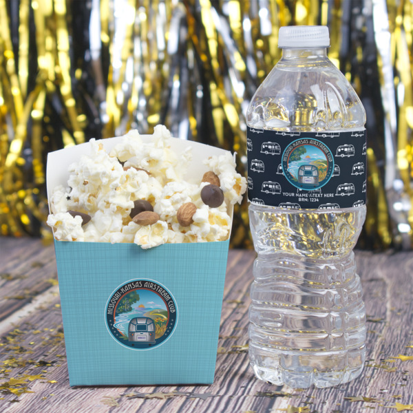 Custom Design - Water Bottle Label - w/ Favor Box