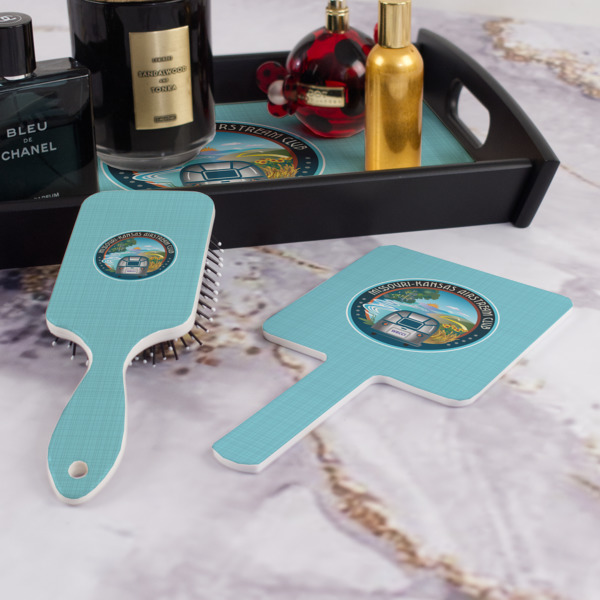Custom Design - Hair Brush and Hand Mirror - Bathroom Scene