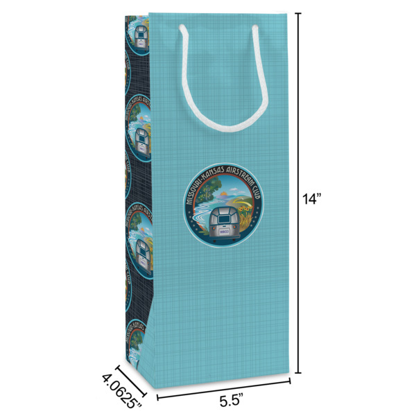 Custom Design - Wine Gift Bag - Dimensions
