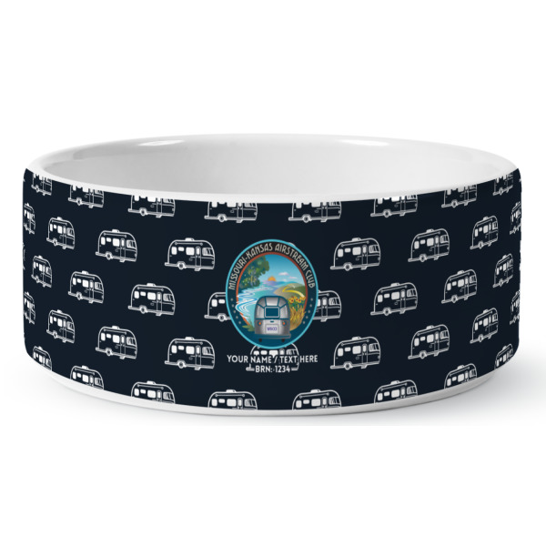 Custom Design - Ceramic Dog Bowl - Medium - Front