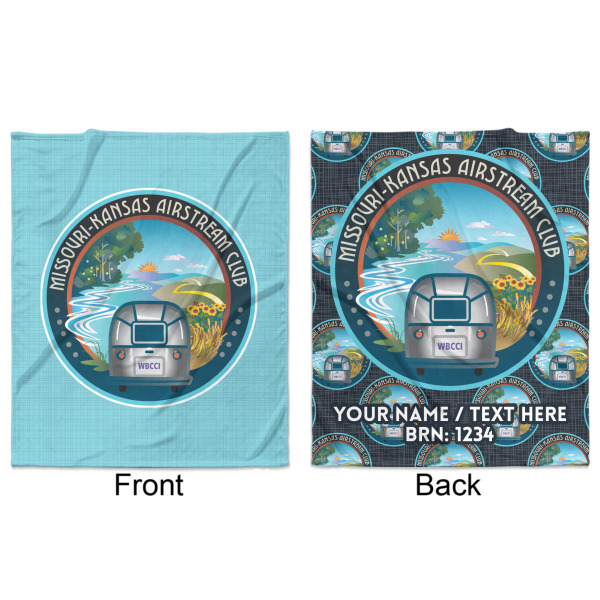 Custom Design - Minky Blanket - 50"x60" - Double Sided - Front & Back