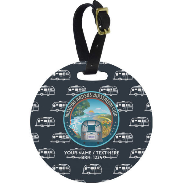 Custom Design Your Own Plastic Luggage Tag - Round