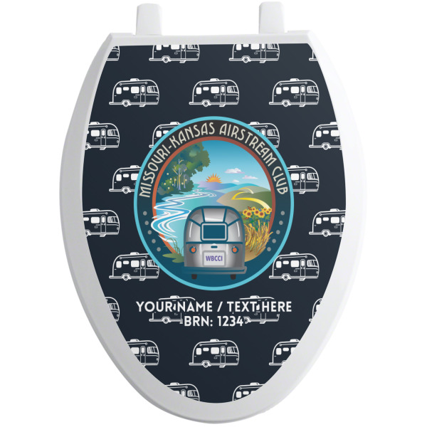 Custom Design - Toilet Seat Decal - Elongated - Front