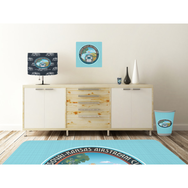 Custom Design - Square Wall Decal Wooden Desk