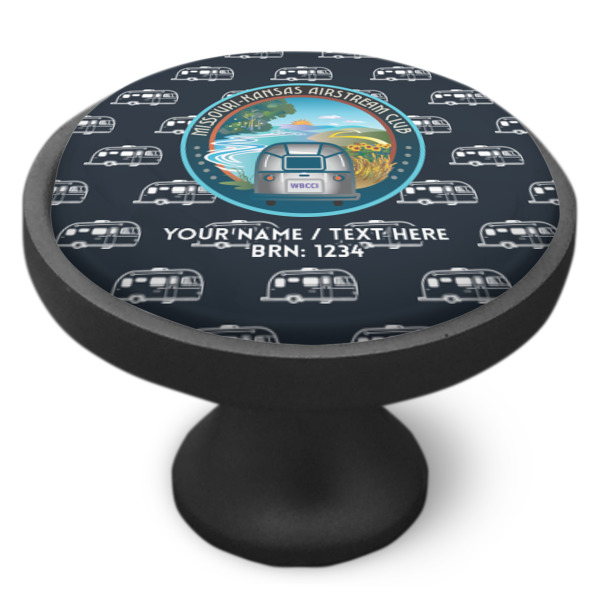 Custom Design - Cabinet Knob - Black - Side