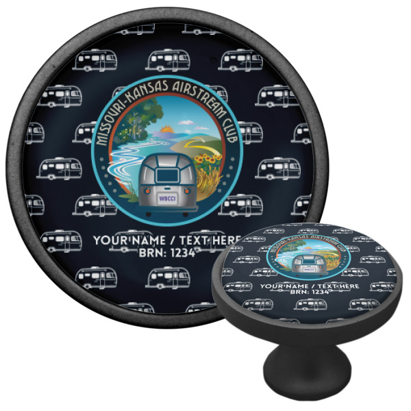 Custom Design - Cabinet Knob - Black - Multi Angle
