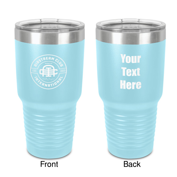 Custom Design Your Own 30 oz Stainless Steel Tumbler - Teal - Double-Sided