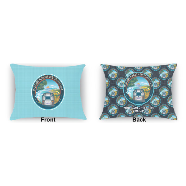 Custom Design - Indoor Rectangular Burlap Pillow (Front and Back)