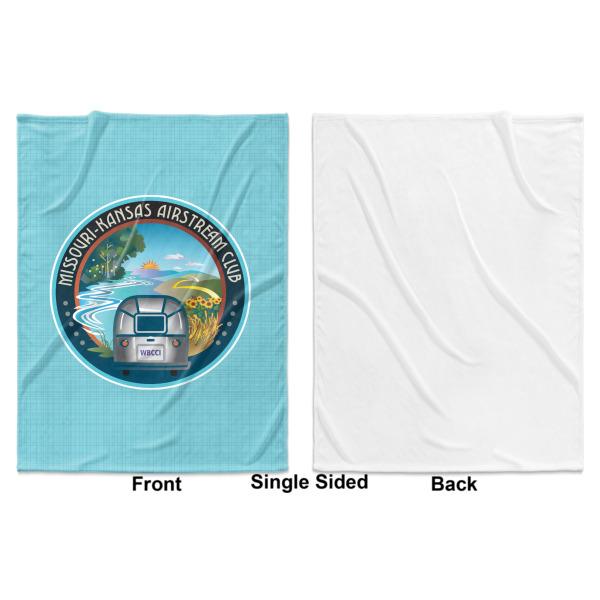 Custom Design - Baby Blanket (Single Sided - Printed Front, White Back)