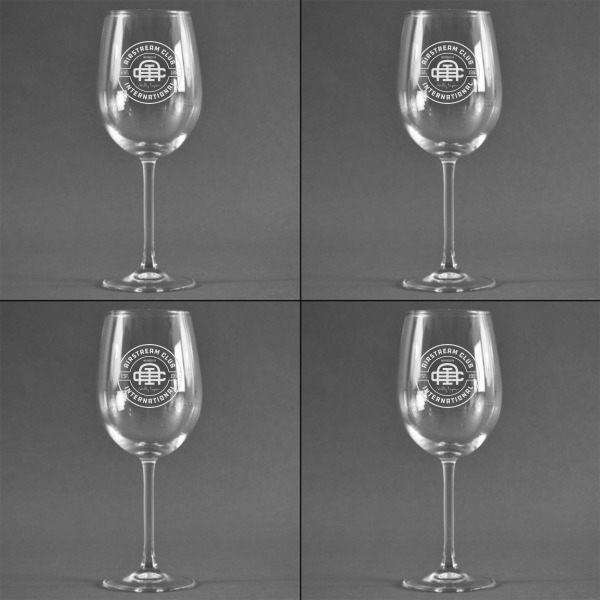 Custom Design - Set of Four Personalized Wineglasses - Approval