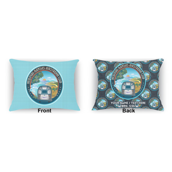 Custom Design - Outdoor Rectangular Throw Pillow (Front and Back)