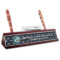 Design Your Own Red Mahogany Nameplate with Business Card Holder