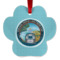 Design Your Own Metal Paw Ornament - Double-Sided