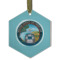 Design Your Own Flat Glass Ornament - Hexagon