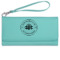 Design Your Own Ladies Leatherette Wallet - Laser Engraved - Teal