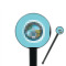 Design Your Own 7" Round Plastic Stir Sticks - Black - Single-Sided