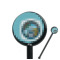 Design Your Own 5.5" Round Plastic Stir Sticks - Black - Single-Sided